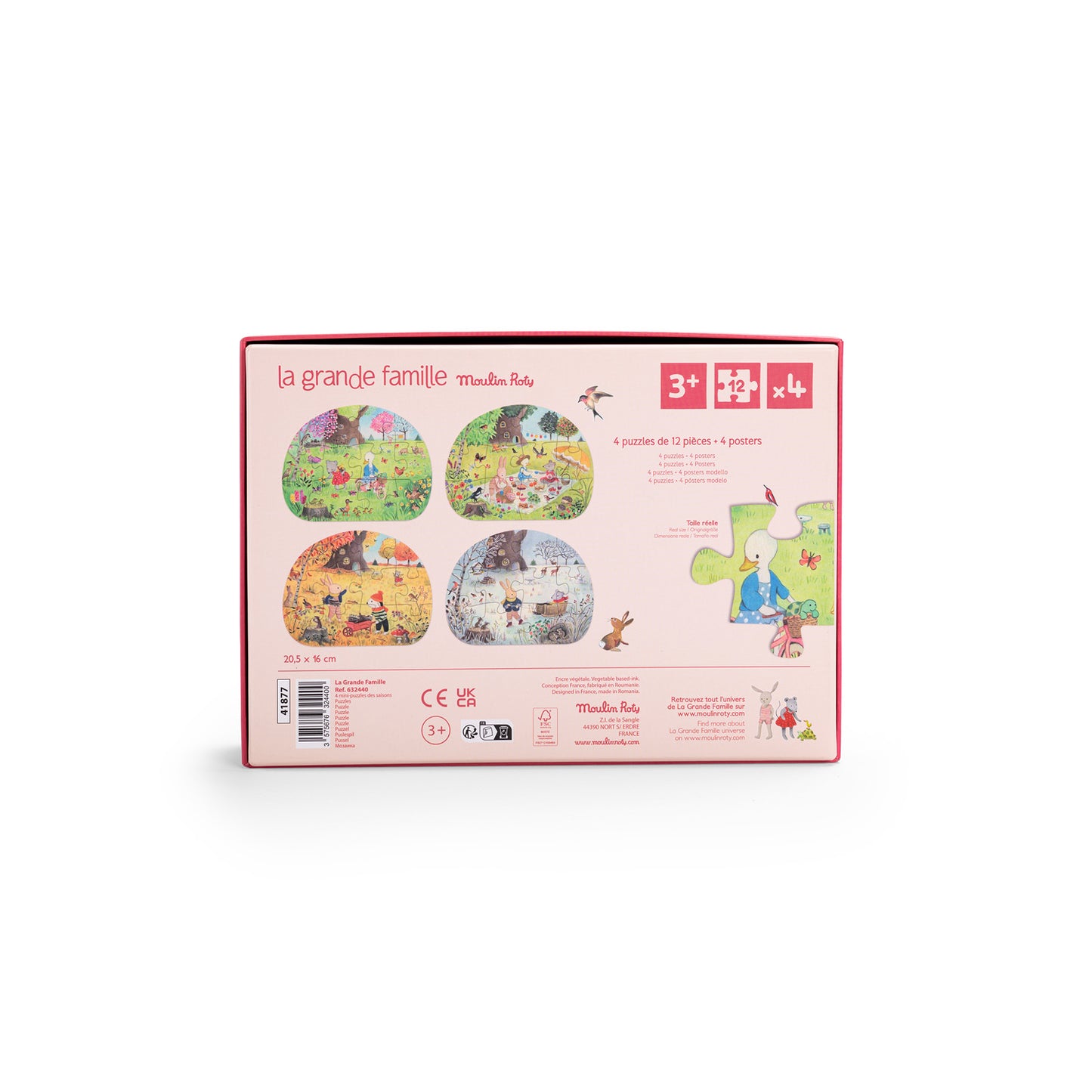 Moulin Roty 4 seasons mini puzzles