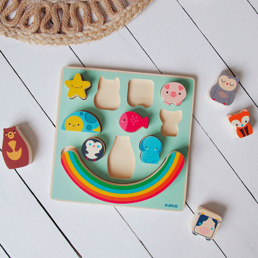 Djeco Wooden puzzle and balancing game