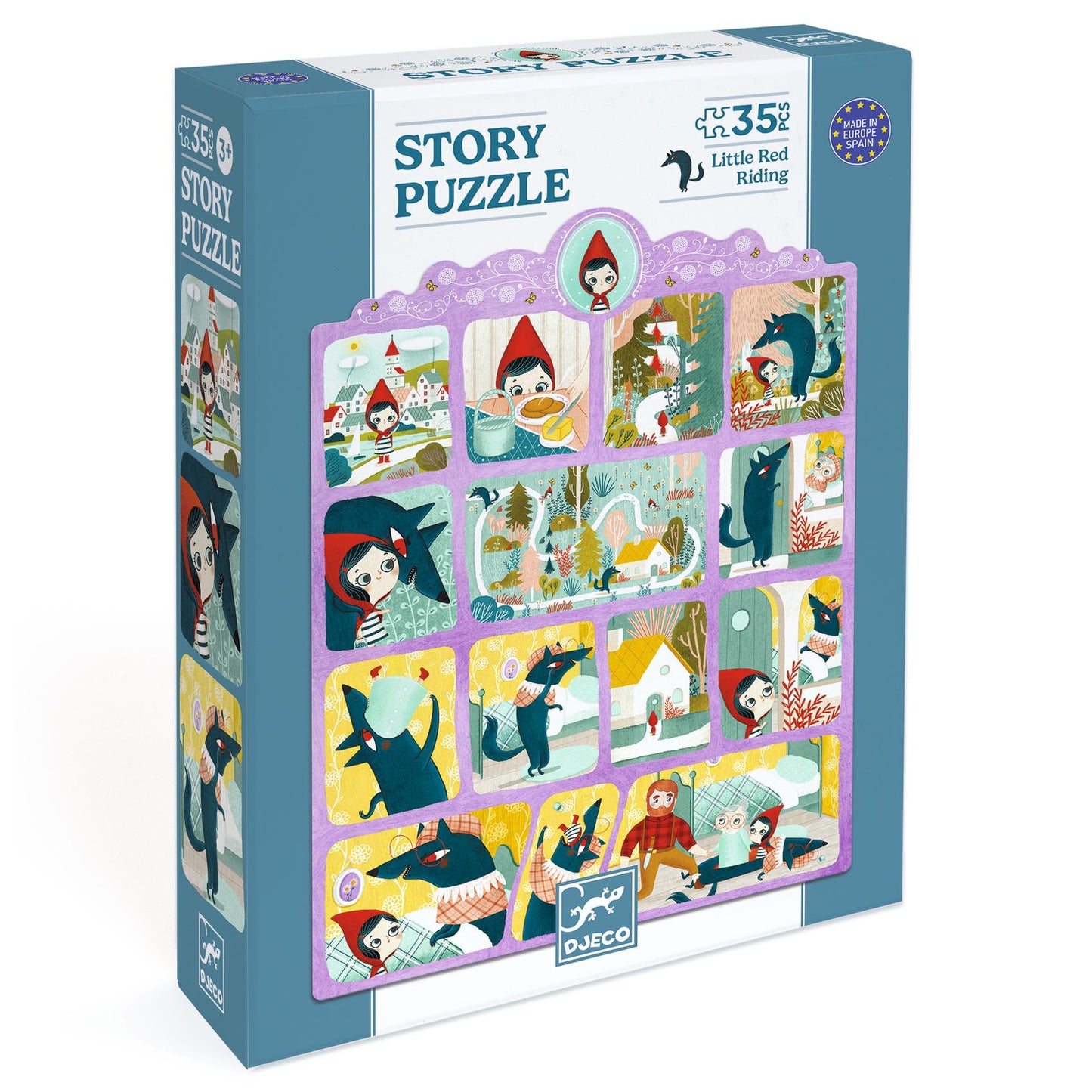 Djeco Story puzzle - Little Red Riding Hood - 35pcs