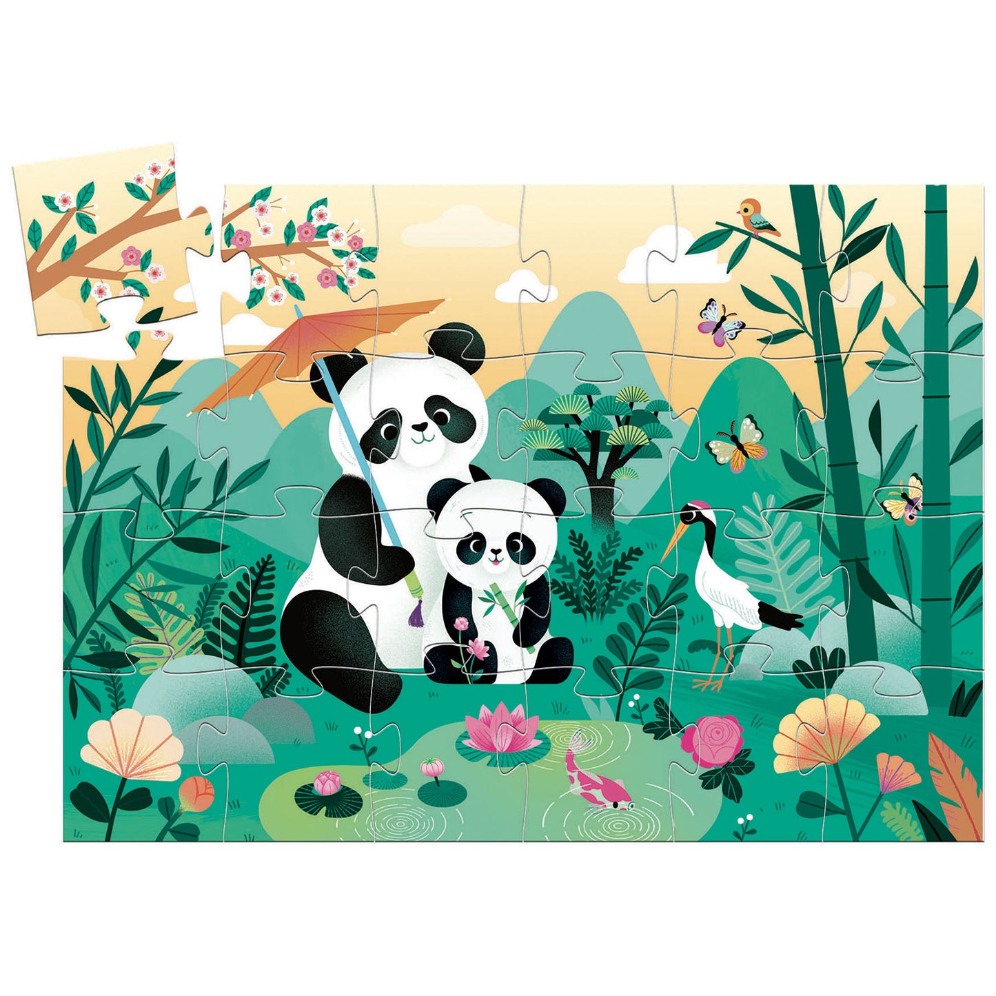 Djeco Leo Panda puzzle - 24 pcs