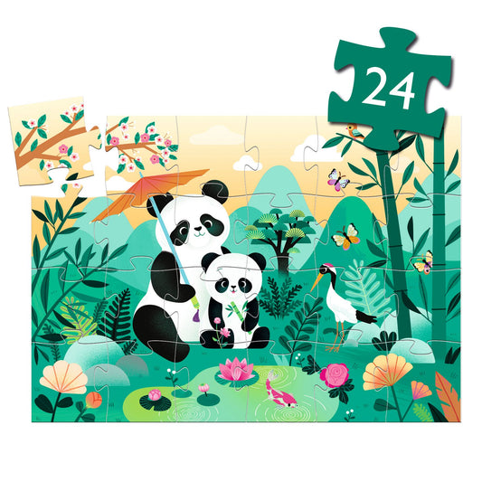 Djeco Leo Panda puzzle - 24 pcs