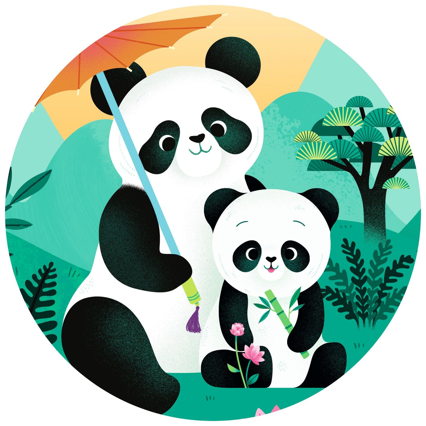 Djeco Leo Panda puzzle - 24 pcs