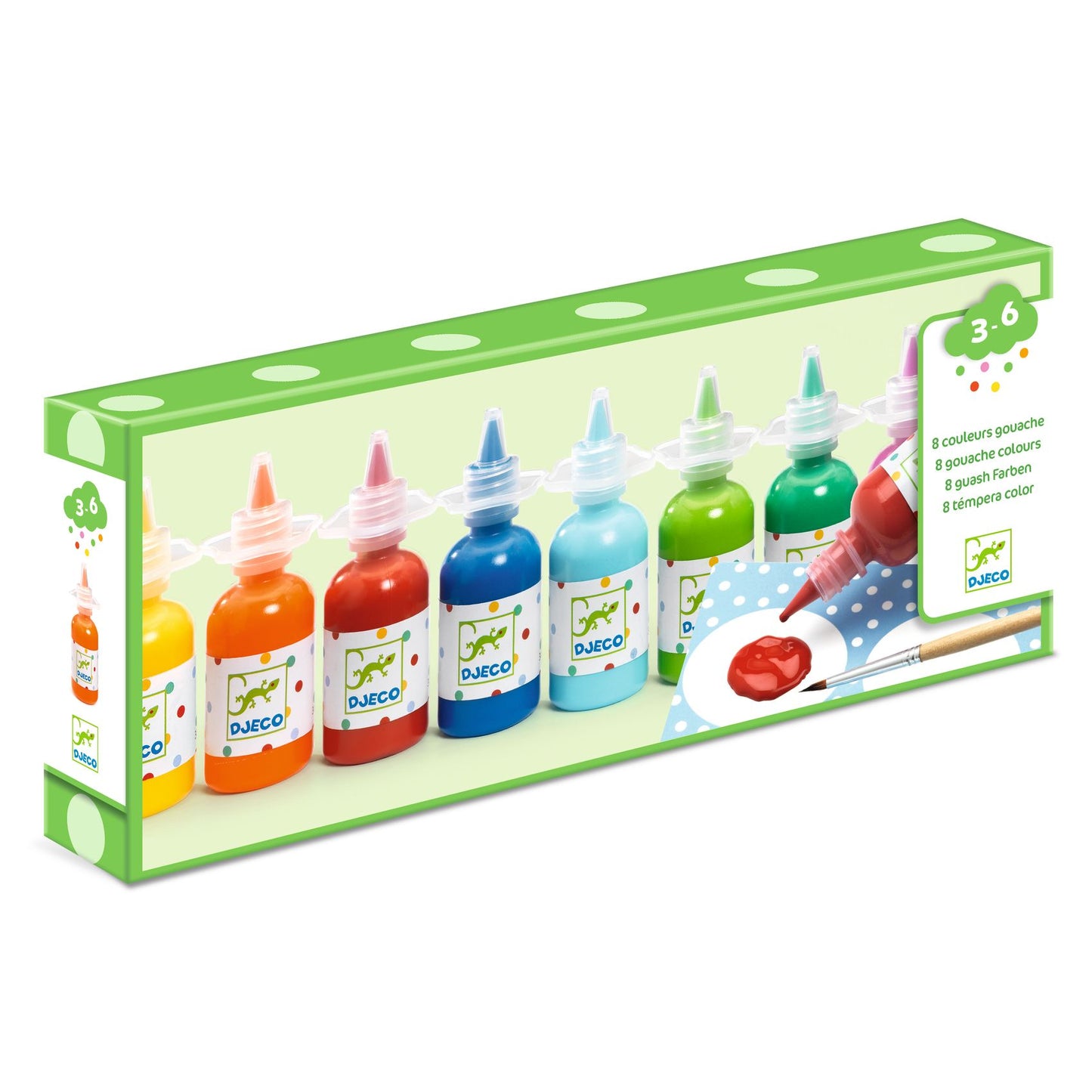 Djeco 8 Gouache paints