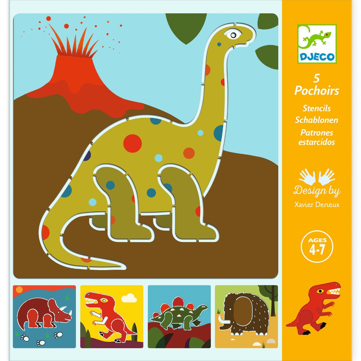 Djeco Stencils Dinosaurs