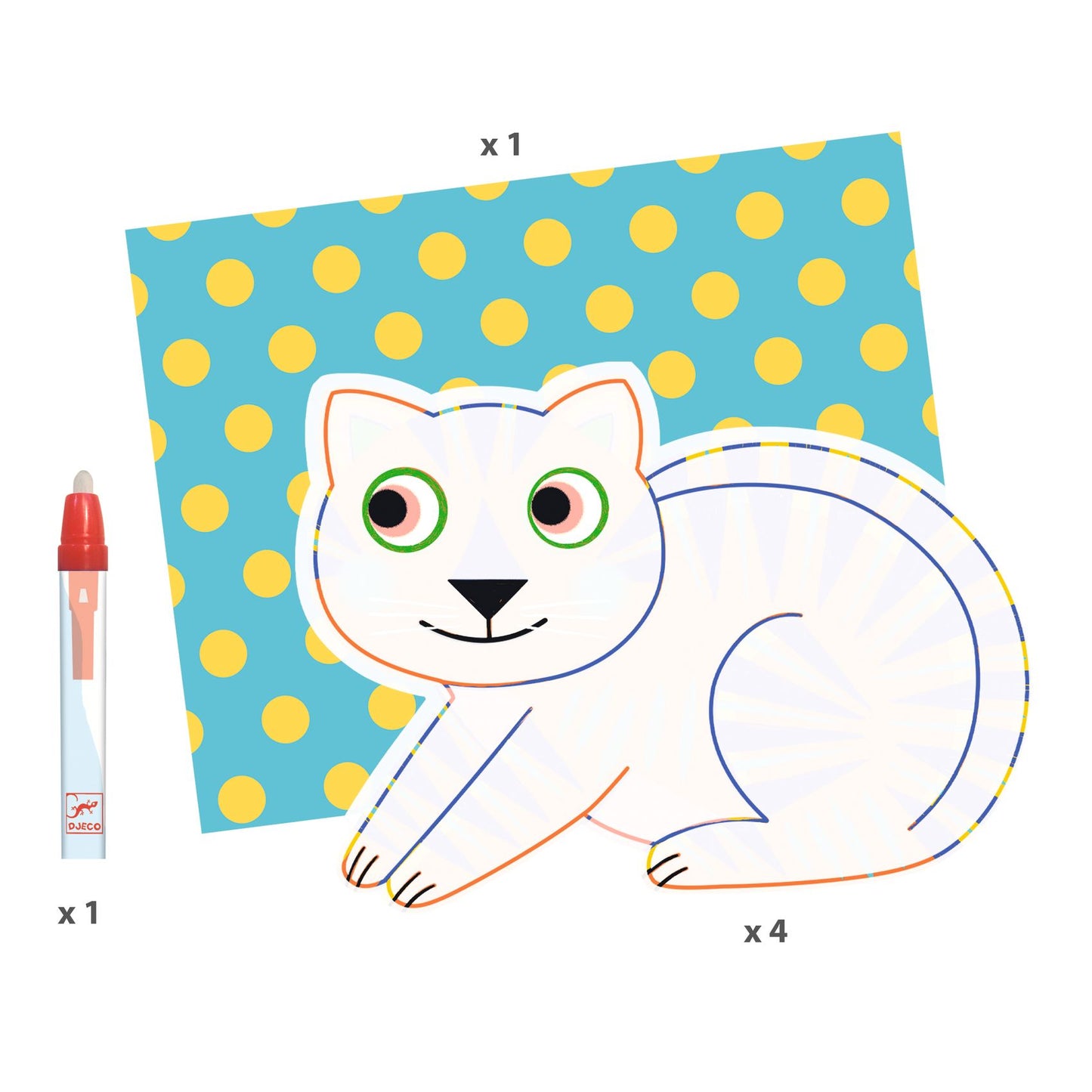 Djeco Magic Colouring with water Animalo-Ma