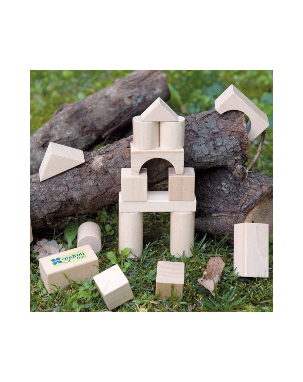 Andreu Toys Natural Building Blocks 50 pcs