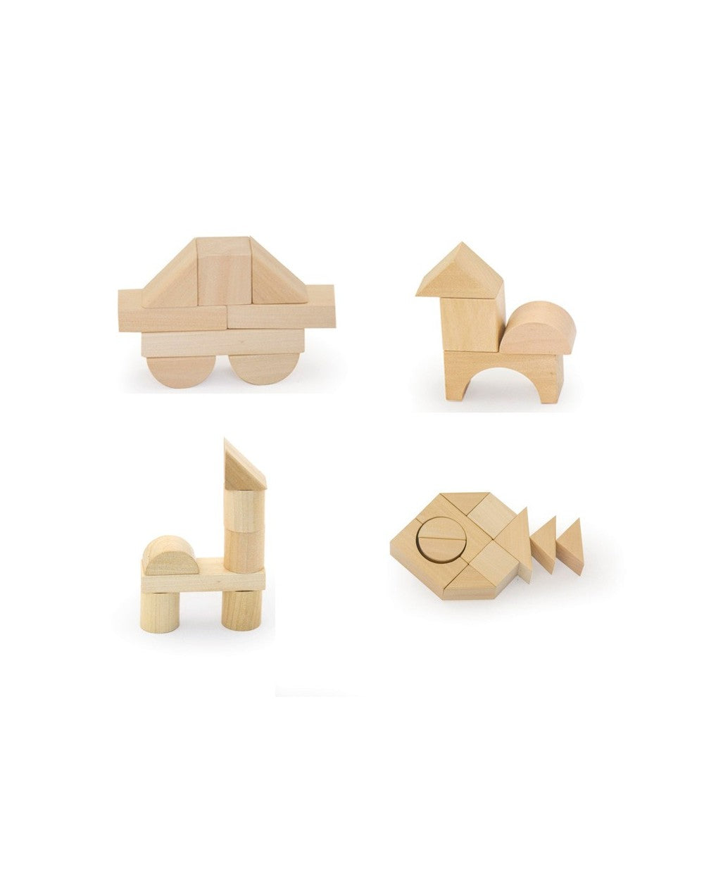 Andreu Toys Natural Building Blocks 50 pcs