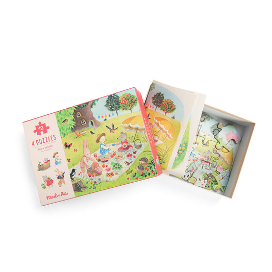 Moulin Roty 4 seasons mini puzzles