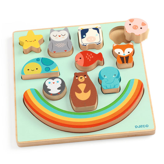 Djeco Wooden puzzle and balancing game