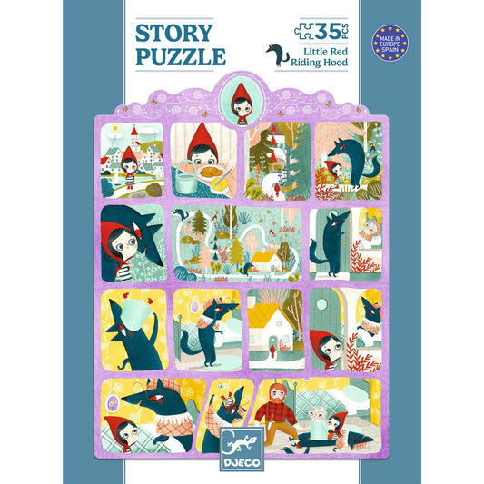 Djeco Story puzzle - Little Red Riding Hood - 35pcs