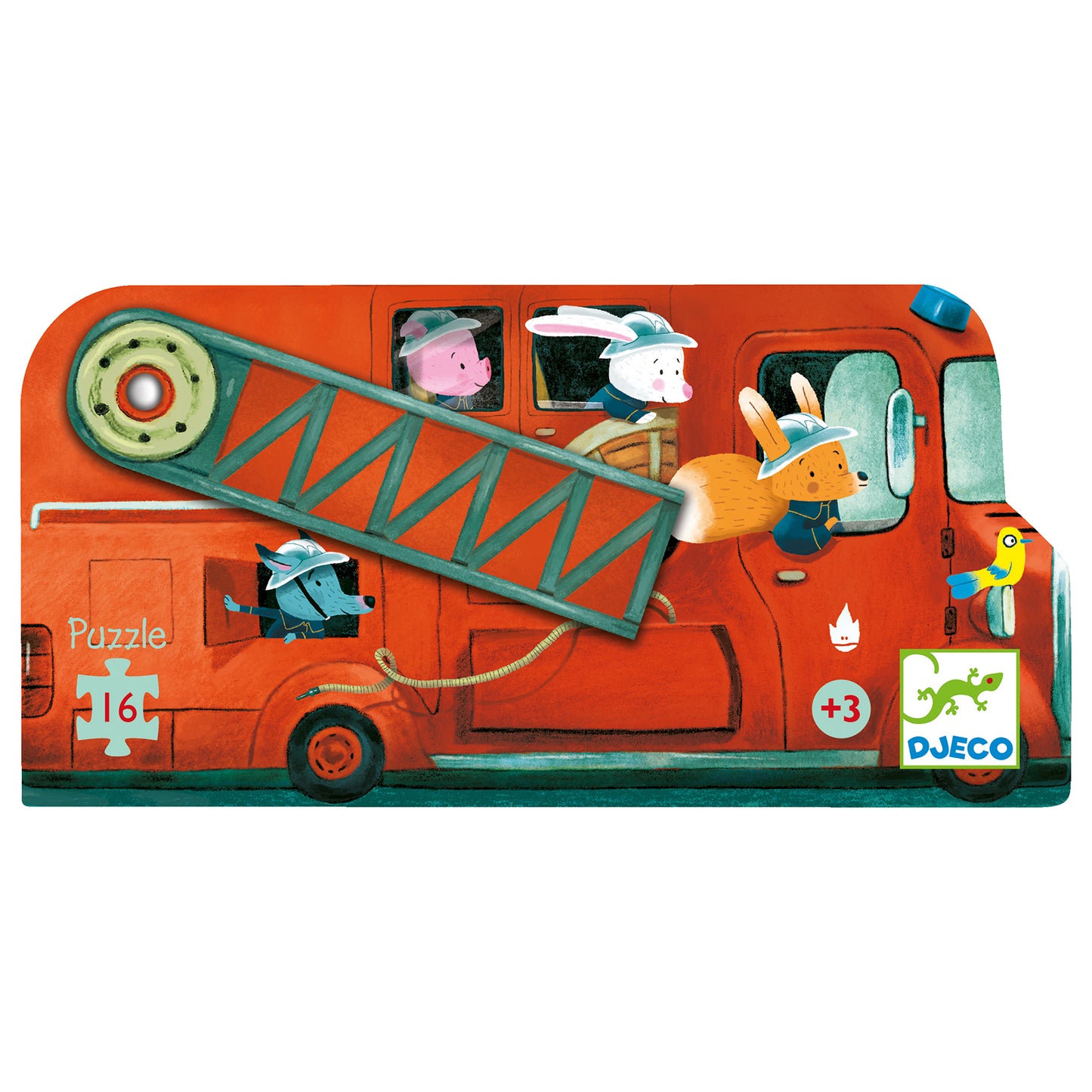 Djeco Fire engine puzzle - 16 pcs