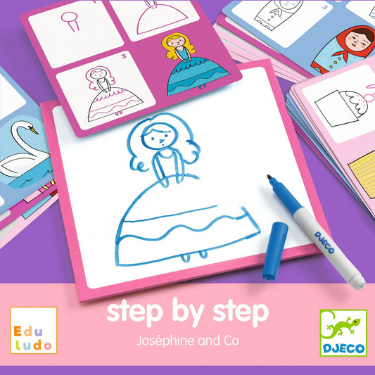 Djeco Step by step painting - Joséphine and Co