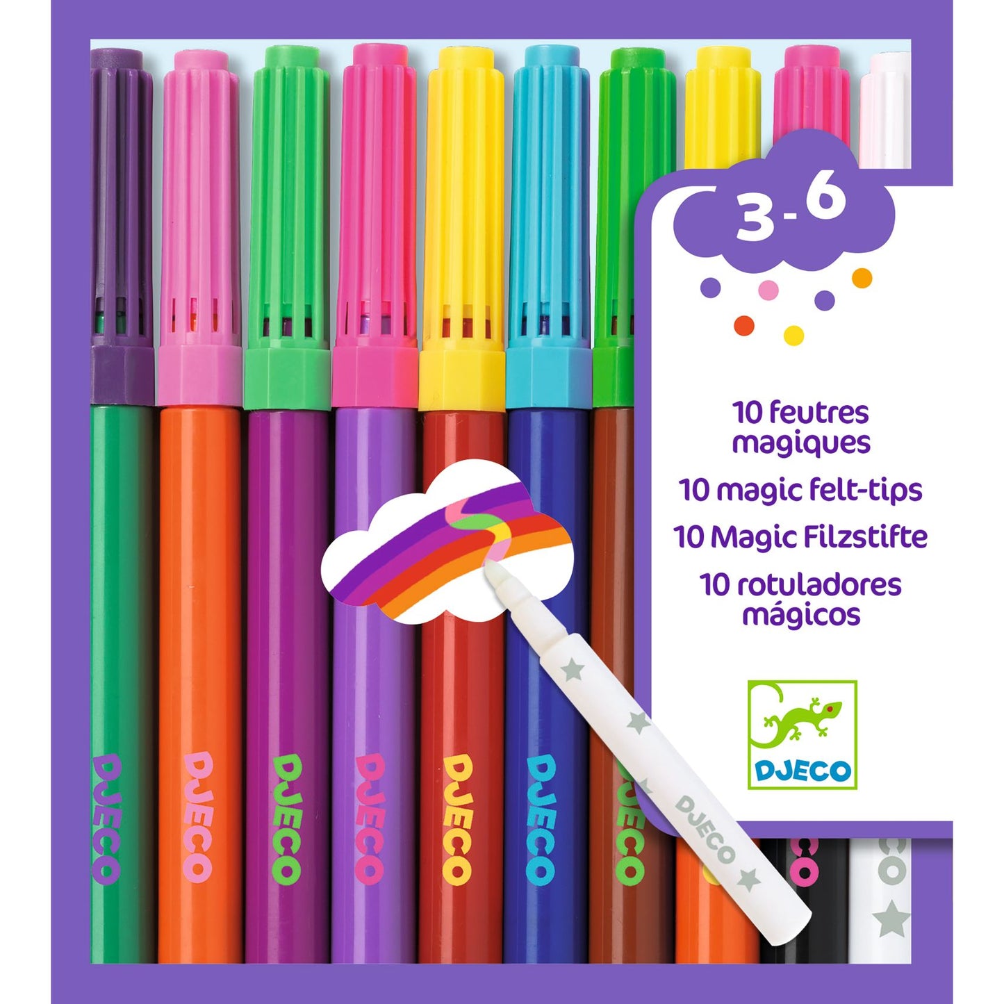 Djeco 10 Magic felt tip pens