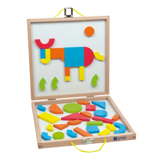 Andreu Toys Magnetic Shapes Box