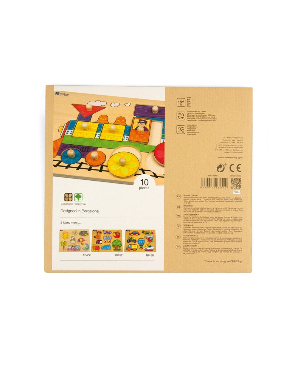 Andreu Toys Train Puzzle